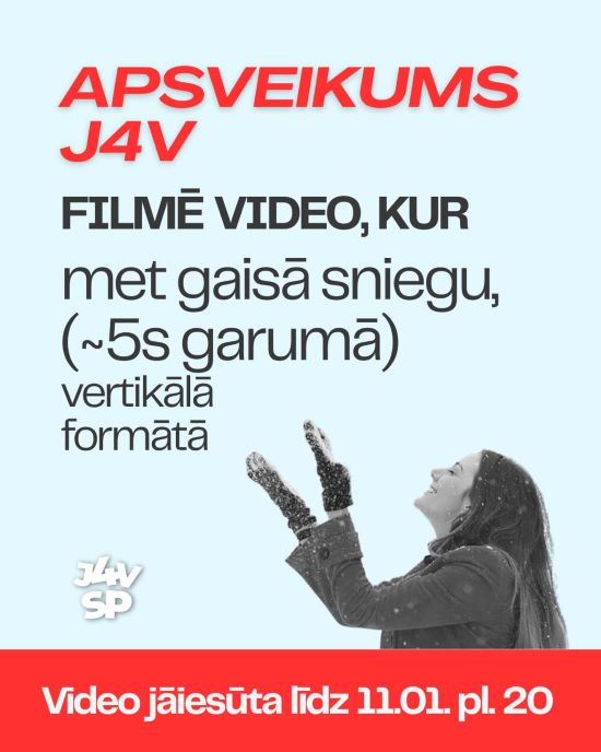 Uzfilmē sniegotu sveicienu Uzfilmē sniegotu sveicienu